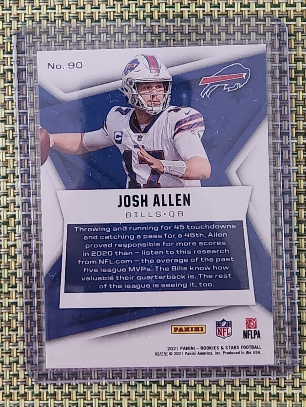 Josh Allen Rookie & Stars Football Card - Picture 2 of 2
